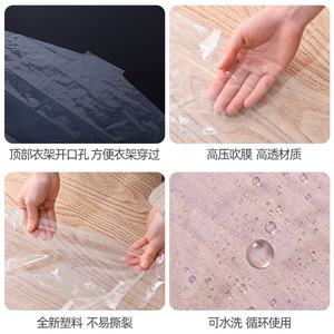 ผ้าคลุมกันฝุ่นแบบใช้แล้วทิ้ง แผ่นพลาสติกหนา สำหรับจัดเก็บที่บ้าน การเดินทาง และการเดินทางเพื่อธุรกิจ - Product Image 3