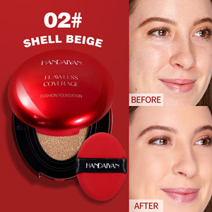 Base de <span class=keywords><strong>Maquillaje</strong></span> <span class=keywords><strong>Ovalada</strong></span> de Cobertura Total en 5 Colores con Borla Suave para <span class=keywords><strong>Mujer</strong></span>, Venta al por Mayor - Product Image 3