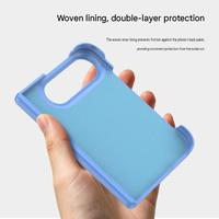 Étui de téléphone magnétique en tissu technologique de luxe pour iPhone Duo avec protection à 360° °   Support de téléphone avec recharge sans fil et coque de protection