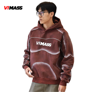 เสื้อสเวตเตอร์มีฮู้ดของผู้ชายโอเวอร์ไซส์ผ้าคอตตอน100% แบบกำหนดเอง - Product Image 1