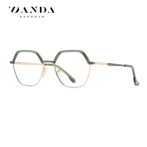 Danda Eyewear Lunettes anti-lumière bleue à monture complète octogonale géométrique pour femmes TB3202 - Product Image 5