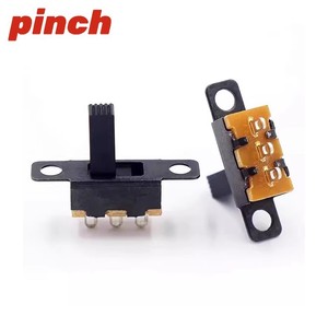 Pinch Toggle Switch SS-12F15 1P2T 3-Pin On Off Vertical <b>Slide</b> Screw Terminal 16mm <b>Plastic</b> IP40 - Product Image 1