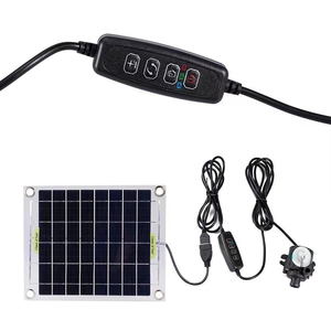 Pompe à <span class=keywords><strong>eau</strong></span> solaire monocristalline bifaciale Waillynice 12V 10W avec moteur sans balais, débit réglable et interrupteur intelligent - Product Image 3