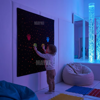 Tapis mural LED à fibres optiques apaisant sur mesure, lumières sensorielles à fibres optiques pour l'autisme, expérience sensorielle, tapis à fibres optiques