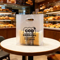 Sac fourre-tout en HDPE monocouche personnalisé avec poignées découpées, résistant, réutilisable, écologique, en matériaux recyclés, pour salades et chips de pommes de terre