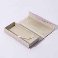 Boîtes de rangement pliables pour cils, rectangulaires, impression UV, logo personnalisé, boîtes OEM pour salon de cils, boîtes cadeaux pour cils