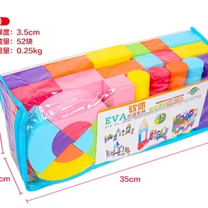 Blocs de cube éducatifs colorés Blocs de mousse Eva Puzzle 3D Jouet pour enfants