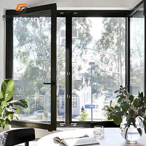 Nouveau design de fenêtres à battant à double vitrage en aluminium écologique de style Foshan à vendre - Product Image 6