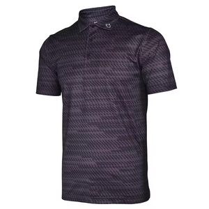Polo de Golf de Punto Licra de Poliéster de Alta Calidad para Hombre, Camisa de Diseño Juvenil de Gran Tamaño, Compresión Transpirable - Product Image 1