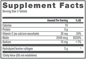 Supplément sain Comprimés de collagène personnalisés Supplément de collagène et de vitamine C à haute absorption pour la peau des cheveux et les ongles Multi collagène