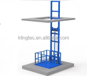 Hydraulic lifting cargo elevator guide rail small lifting platform factory warehouse fixed elevator single track simple cargo el