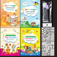 Netum — livres pour enfants, ensemble de livres réutilisables, spirale, personnalisé, pour apprendre à colorier, dessiner, écrire et colorier
