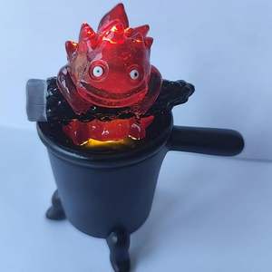 Película 3D Flame Calcifer Night Light Resina Adornos decorativos <span class=keywords><strong>Anime</strong></span> Figuras de acción - Product Image 3