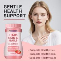 Bonbons Gommes Cheveux Peau Ongles Biotine Ausreson pour Adultes, Vitamines C et E, Suppléments Éclaircissants pour la Peau, Collagène OEM, Gommes Cheveux Peau Ongles
