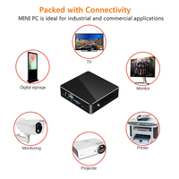 Core I3 7100U Slim Mini PC Micro Computadora de bolsillo de escritorio Placa base única DDR4 M.2 SSD 4K NUC TV BOX HTPC