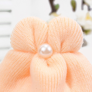 Berretto per Neonati OEM ODM, Cappelli Invernali in Maglia per Bambini e Bambine, Stile con Ricamo 3D, 0-6 Mesi - Product Image 3