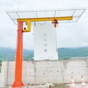 Elevador de placa de acero, brazo giratorio, grúa giratoria, polipasto eléctrico, 1 tonelada, 2 toneladas, mini grúa voladiza, grúas pluma - Product Image 1