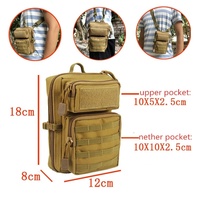 Sac à main tactique multifonctionnel pour téléphone, loisirs créatifs, fonction Camouflage, pour l'extérieur, MINI sacoche 3P Molle