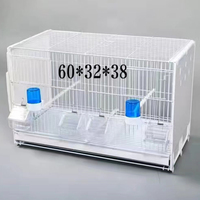 Cage à Oiseaux en Métal de Luxe de Haute Qualité, Multi-Niveaux, Portable, d'Élevage, Empilable, Vente en Gros d'Usine