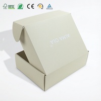 Scatola Ecologica in Cartone Ondulato Beige con Stampa Interna Personalizzata, Confezione Premium Pieghevole per Abbigliamento, Cosmetici e Regali