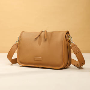 Sac à main pour femme en cuir véritable de grande capacité, tendance automne 2025, nouveau style vintage, texture simple, bandoulière unique, sous le bras, imperméable - Product Image 6