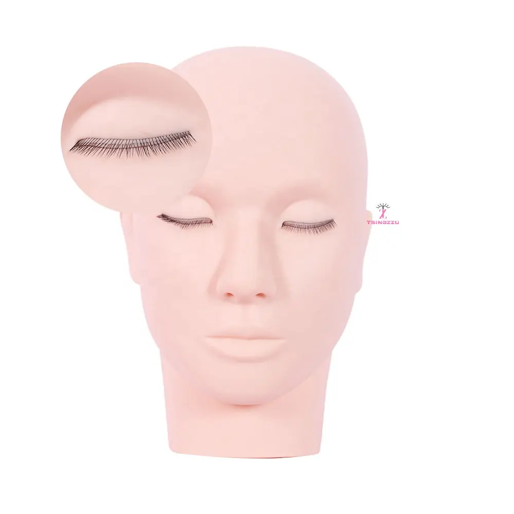 Hot Selling Praxis Mannequin Kopf für Wimpern verlängerung Wimpern Hersteller Praxis Mannequin Kopf