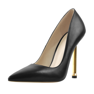 Scarpe a punta <span class=keywords><strong>tacco</strong></span> alto pattini di vestito di cuoio delle donne di materiale con grande qualità 3.9 pollici <span class=keywords><strong>tacco</strong></span> - Product Image 5