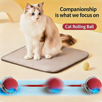 Nouvelle balle interactive intelligente pour chat, évitement d'obstacles, roulement automatique, charge USB, rotation à 360 degrés, jouet pour animaux de compagnie pour soulager l'ennui