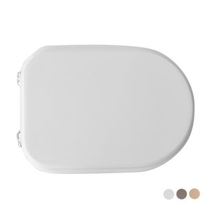 Asiento de inodoro para Cesame Sintesi Form 6, blanco, 50.5 cm de longitud, con bisagras pasantes - Product Image 2