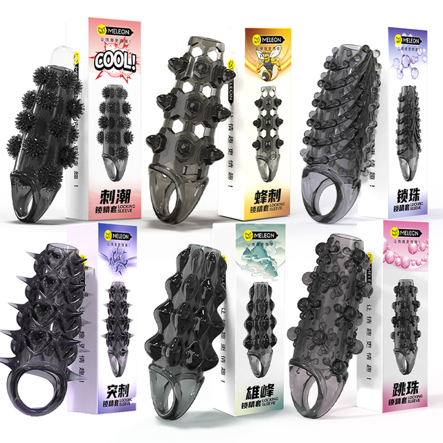 Hot Selling Black Dildo Sleeve Clitoral Stimulation Delay Ejaculation Sex Toys for Men and Couples