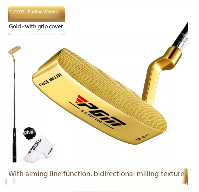 TUG033 Gold - Putter di livello professionale [Include copritesta]