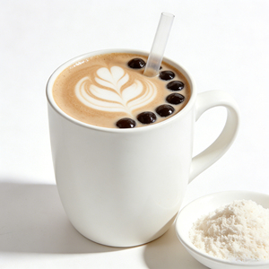 Additif en poudre pour thé au lait, crème non laitière à base d'huile de palme, ingrédients de source durable, pour un thé au lait onctueux - Product Image 1