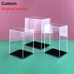 Dấu Hiệu Tùy Chỉnh Thiết Kế Rõ Ràng Acrylic Hiển Thị Hộp Trong Suốt Vuông Cube Lưu Trữ Bức Tượng Bụi-Bằng Chứng Trang Trí Acrylic Hộp - Product Image 5