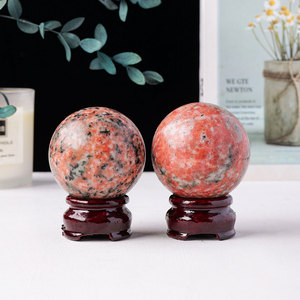 All'ingrosso sfera di cristallo curativa <span class=keywords><strong>naturale</strong></span> lucido <span class=keywords><strong>pietra</strong></span> <span class=keywords><strong>del</strong></span> <span class=keywords><strong>sole</strong></span> e verde tormalina sfera per la decorazione - Product Image 4