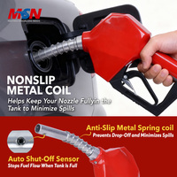 Outil de ravitaillement ergonomique à corps compact MSN, 60 L/min, 1 ou 2 entrées pour différents types de carburant, buse automatique