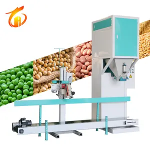 Machine Packaged Pack Maize Animal Feed Wood Pellet Seed Grain Packing Machine 30kg 25kg 50kg Multifunction bagging scale