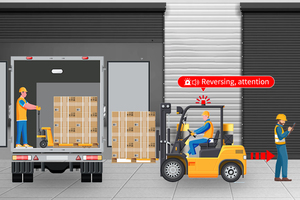 Xe lớn và xe nâng tốc độ điều khiển tốc độ giới hạn trên hệ thống cảnh báo tốc độ hai chiều cho xe nâng - Product Image 5