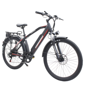 Bicicleta eléctrica de montaña de 27.5 pulgadas y 7 velocidades, aleación de aluminio, batería oculta de 36V 10.4ah 250W, freno de disco hidráulico - Product Image 2