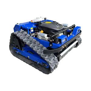 Tondeuse à gazon industrielle Blue Track 800mm 1000mm pour pentes élevées, télécommandée, 4 temps, 5000W, certifiée EPA CE, avec bac de ramassage - Product Image 1