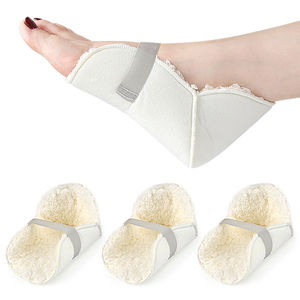 <strong>Heel</strong> Protectors with <strong>Hook</strong> and Loop Strap Fleece Soft and Comfort Cover for Sitting or in Bed for Seniors and Adults - Product Image 1