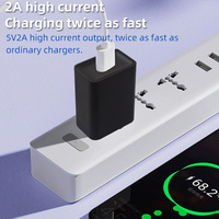 Chargeur mural USB universel 5V 1A 5W noir ignifuge SCP pour ordinateur portable avec charge rapide, certifié FCC - Offre Spéciale