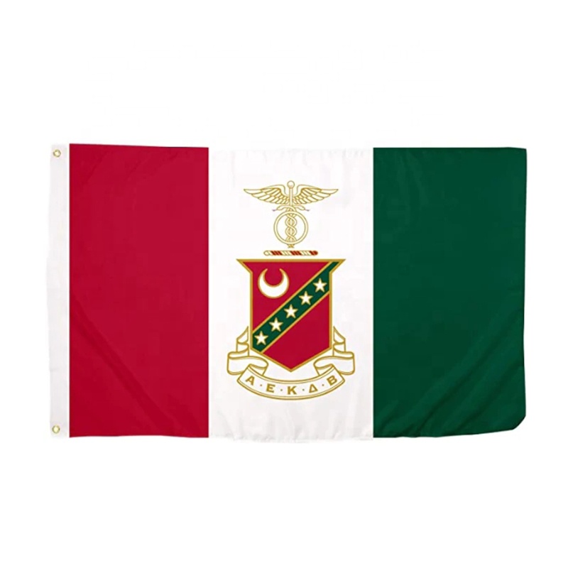 Flag-3x5 FT Banner-100% poliestere-2 passacavi in metallo personalizzato Kappa Sigma capitolo