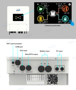 Inverter Ibrido MPPT ad Alta Efficienza 3kW 24V/48V IP65 per Esterni, Sistema Solare Intelligente con WiFi e RS485 per Accumulo Energetico Domestico <span class=keywords><strong>EU</strong></span>/US - Product Image 1