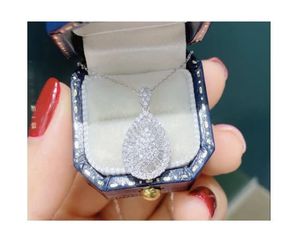 Xinfly 18K Gold Gorgeous Charm Sugar Cube <b>Necklace</b> Women 1.3 Carat Natural Diamond Square Pendant Fine Jewelry Gift - Product Image 1