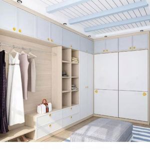 Haute Qualité Belle Polyester Détachable En Bois de Garde-Robe Coulissants Bellona Modèles Et Prix - Product Image 4