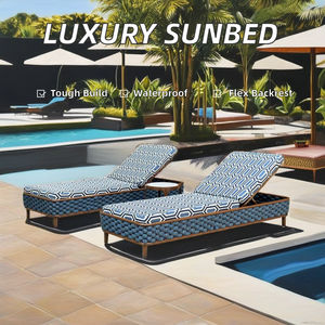 Ensemble de meubles d'extérieur de luxe imperméables pour le patio-Chaise longue pour hôtels, villas, plage, <span class=keywords><strong>piscine</strong></span>, cour et plage - Product Image 3