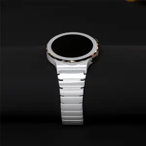 20mm strap for Huawei watch GT3 pro 42mm white ceramics for women chain 1 bead luxury fashion watch band