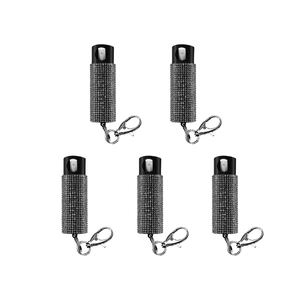 Professional Grade Diamond Spray Keychain Self Defense Women Pink Cry Carry Case Mace Rhinestone <b>Kit</b> Flashlight AAA Battery Warm - Product Image 4