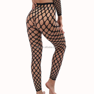 SacKnove TZ26 nuevas mujeres negro de talla grande lesbiana brillante medias de red medias de malla luna de miel <span class=keywords><strong>San</strong></span> Valentín caliente Sexy pantimedias - Product Image 3