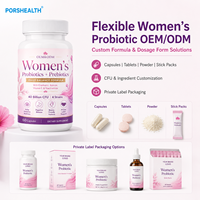 40 milliards d'UFC Capsules Probiotiques pour Femmes Santé Vaginale et Intestinale Certifié ISO OEM/ODM Restaure l'équilibre du pH et la luminosité de la peau